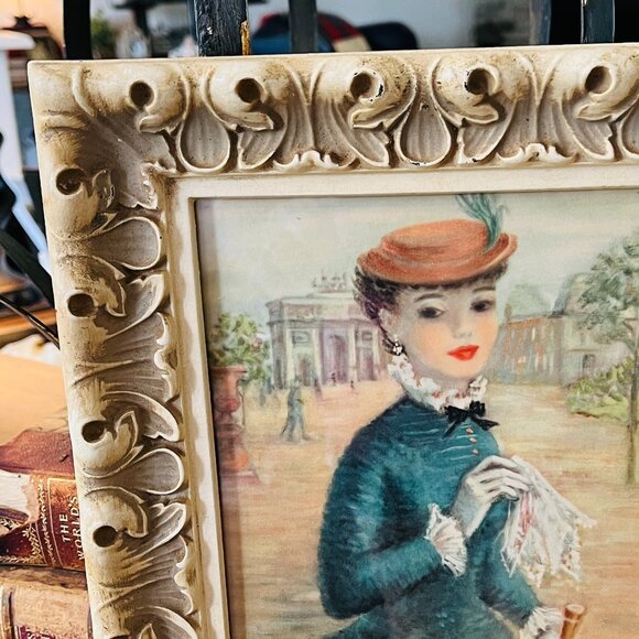 ❌SOLD❌VTG Cherry Jeffe Huldah original framed Lithograph - Picture 9 of 11